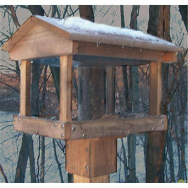 Mansbestfriend Wood Pavillon Feeder With Seed Hopper MA50806